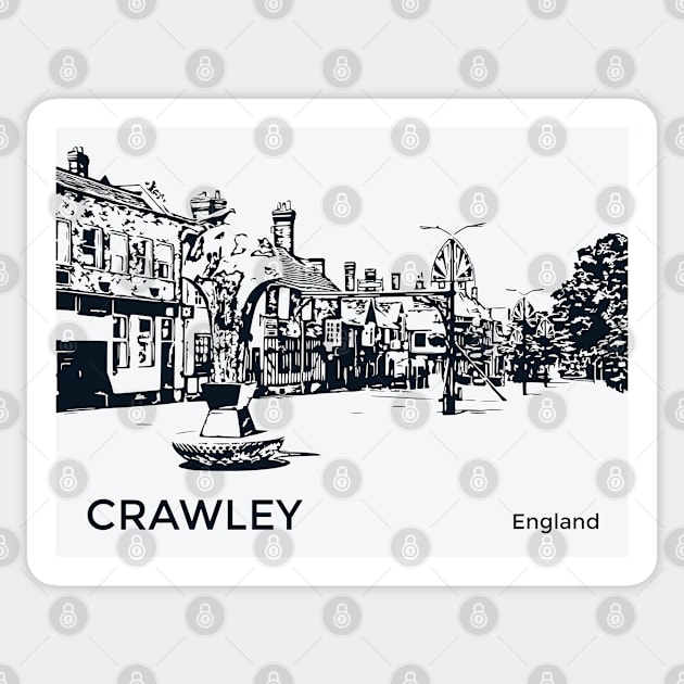 Crawley England Sticker by Lakeric
